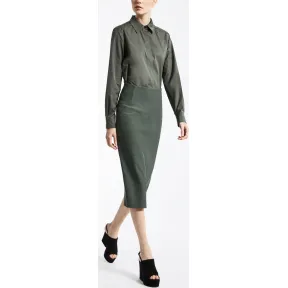 麦丝玛拉/Max Mara 草绿色 衬衫裙 1221047206002