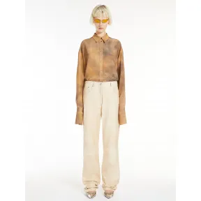 麦丝玛拉/Max Mara 大码蕾丝印花真丝束腰外衣 2191154106001