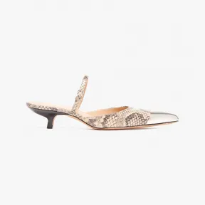 麦丝玛拉/Max Mara [Boheme] 蟒蛇纹印花穆勒鞋 2521074606001