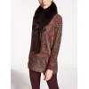 麦丝玛拉/Max Mara aubergine 毛领 4586016906003