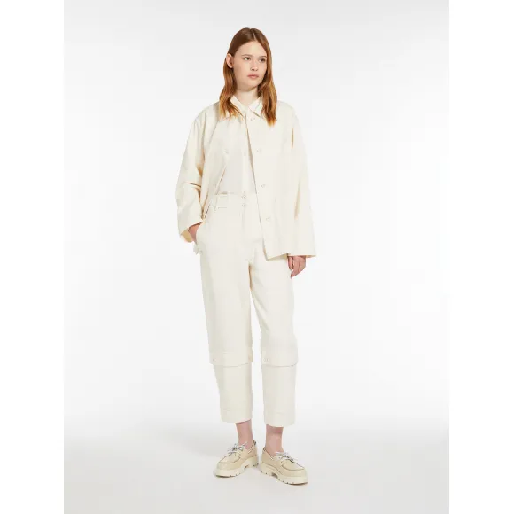 麦丝玛拉/Max Mara 口袋细节棉质夹克 5041094106001