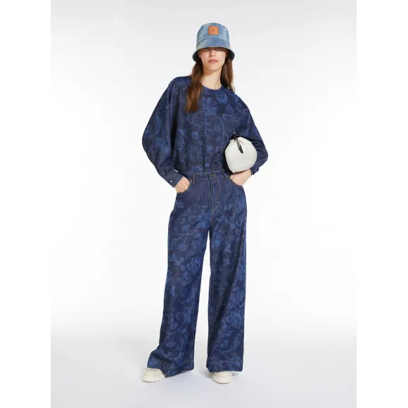 麦丝玛拉/Max Mara [Albio] 碎花牛仔衬衫 5111084106013