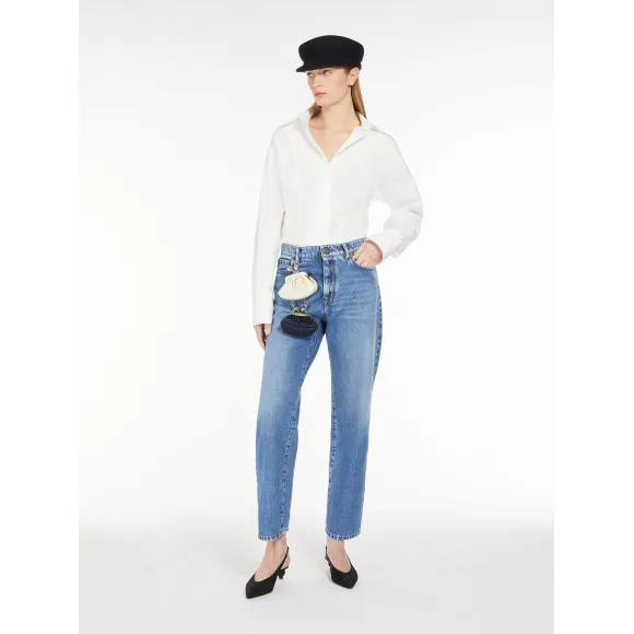 麦丝玛拉/Max Mara 【都灵】纯棉府绸交叉衬衫 5116074106001