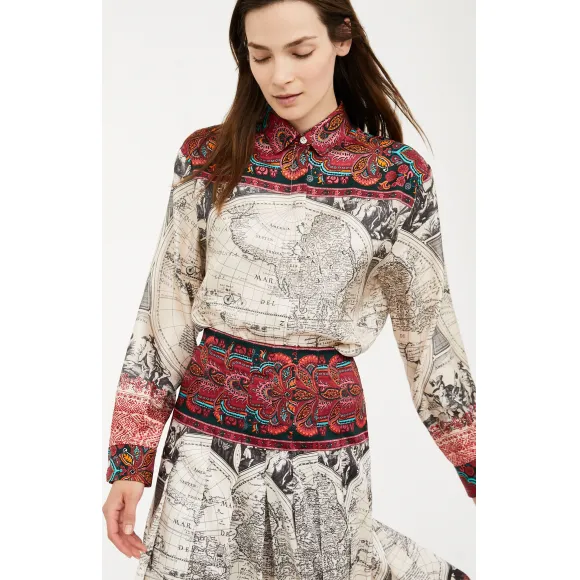 麦丝玛拉/Max Mara 象牙灰 衬衫 5116089306001