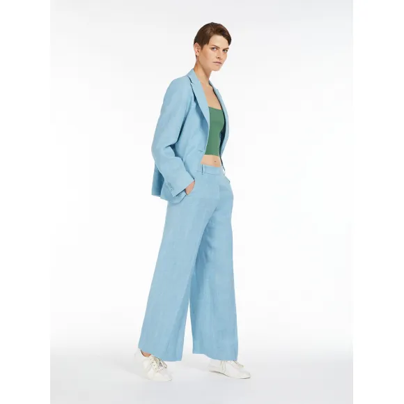 麦丝玛拉/Max Mara 亚麻帆布长裤 5131024206025