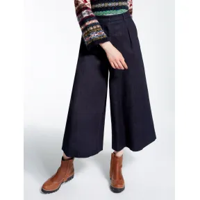 麦丝玛拉/Max Mara 深蓝色 阔腿裤 5186017306001