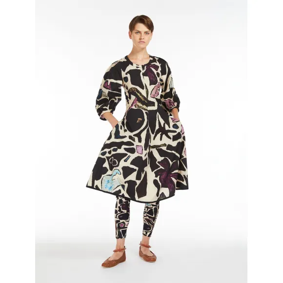 麦丝玛拉/Max Mara [Sassari] 棉质府绸印花连衣裙 5221034206002