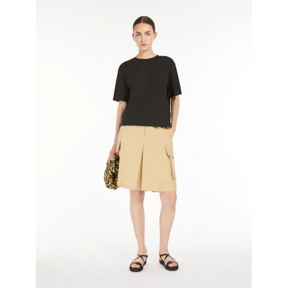 麦丝玛拉/Max Mara [Murti D] 纯棉平纹针织T恤 5941044206003