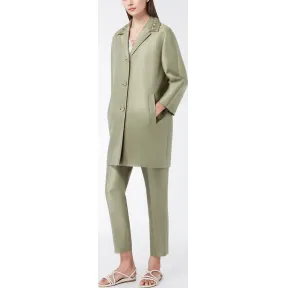 麦丝玛拉/Max Mara 草绿色 大衣 6081016106006