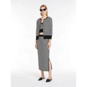 麦丝玛拉/Max Mara [Dalmine] 提花粘胶铅笔裙 6301014106002