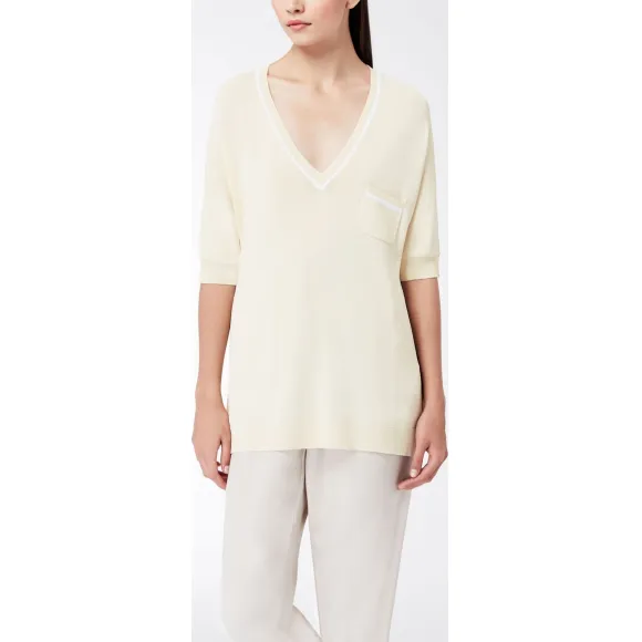 麦丝玛拉/Max Mara 淡黄色 衬衫 6361086206002