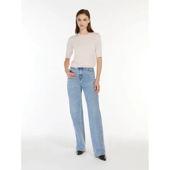 麦丝玛拉/Max Mara 丝绸和羊毛纱线毛衣 6361154106003
