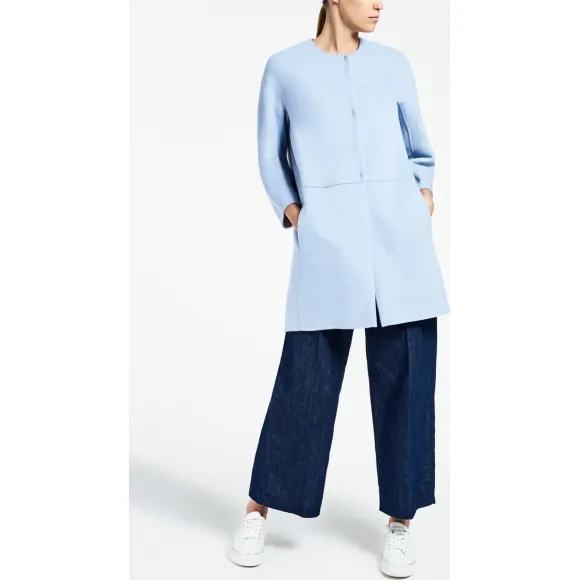 麦丝玛拉/Max Mara 浅蓝色 大衣 9081047106016