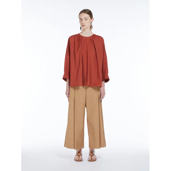 麦丝玛拉/Max Mara [Assiro] 宽版府绸长裤 9131014306003