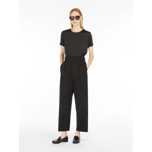 麦丝玛拉/Max Mara [Rebecca] 缎面T恤 9166014106008