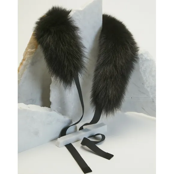 麦丝玛拉/Max Mara 黑色 毛领 9586019606006