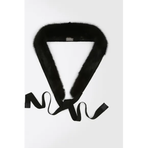 麦丝玛拉/Max Mara 黑色 毛领 9586046606004