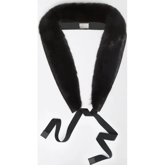 麦丝玛拉/Max Mara 黑色 毛领 9586047606004