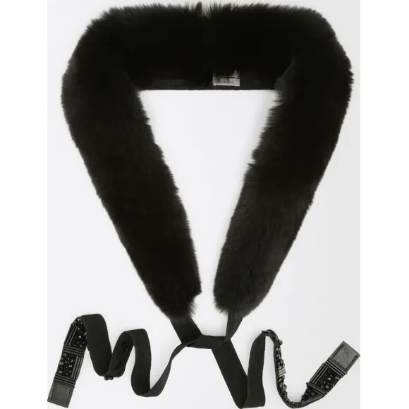 麦丝玛拉/Max Mara 黑色 毛领 9586117606003