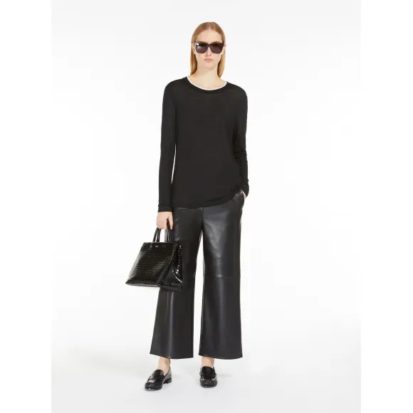 麦丝玛拉/Max Mara [Luciana] 生态皮革直筒裤 9786034106001