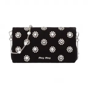 缪缪/Miu Miu Starlight 天鹅绒手袋 5BH164_2D6V_F0002