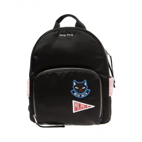 缪缪/Miu Miu  黑色 尼龙 双肩包 5BZ009-049-F0002