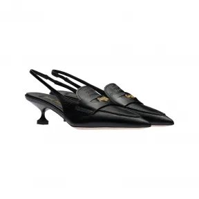 缪缪/Miu Miu 黑色 皮革乐福鞋 5D901D-XUQ-F0002