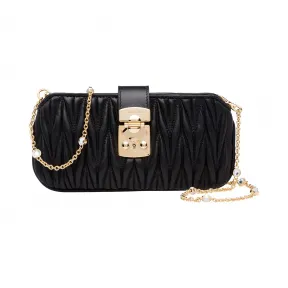 缪缪/Miu Miu Matelassé 皮革迷你包 5DH036_N88_F0002