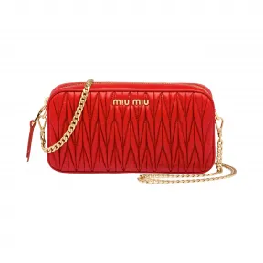 缪缪/Miu Miu Matelassé 皮革迷你包 5DH038_N88_F068Z