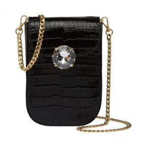 缪缪/Miu Miu 鳄鱼皮印花皮革迷你手袋 5DH049_2B8G_F0002