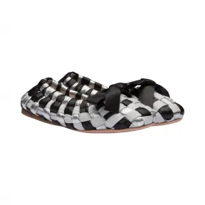 缪缪/Miu 编织软羊革拖鞋 5XX447-8UD-F0Q07-F-005