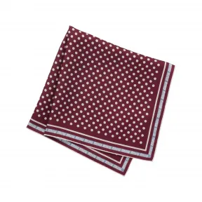 缪缪/Miu Miu 紫红色/矢车菊蓝色 印花斜纹绸围巾 5FF004-2F7Y-F03FD