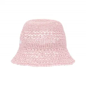 缪缪/Miu Miu 雪粉色 酒椰纤维帽子 5HC287-2DO1-F0E18