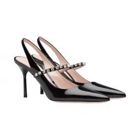 缪缪/Miu Miu 漆皮高跟鞋 5I006C_JHR_F0002