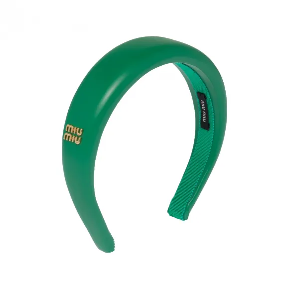 缪缪/Miu Miu 芒果色 软羊革发箍 5IH025-038-F0458