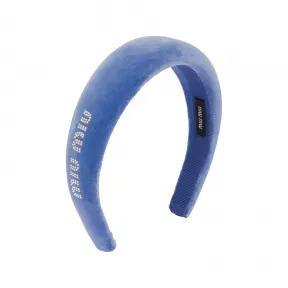 缪缪/Miu Miu 鸢尾色 天鹅绒发箍 5IH025-068-F0373