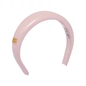 缪缪/Miu Miu 雪粉色 漆皮发箍 5IH025-069-F0E18