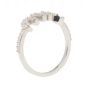 缪缪/Miu Miu 不锈钢色/水晶色 仿水晶戒指 5JA091-2DNC-F0OKL