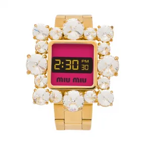 缪缪/Miu Miu 仿水晶装饰手环 5JB186_2BP9_F0OIT