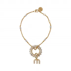 缪缪/Miu 仿水晶装饰纤维编织遮阳帽 5HV006-P1T-F0M25