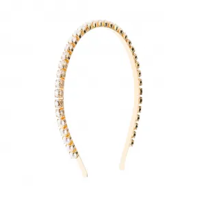 缪缪/Miu Miu 仿珍珠水晶金属发带 5JH004_2ARA_F0022