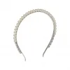缪缪/Miu Miu 奶油色/水晶色 仿珍珠和仿水晶装饰金属发箍 5JH088-2F6Y-F01L8