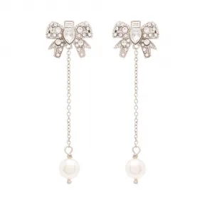 缪缪/Miu Miu Micro Bow Jewels 蝴蝶结装饰耳环 5JO560_2D4Z_F0QCD