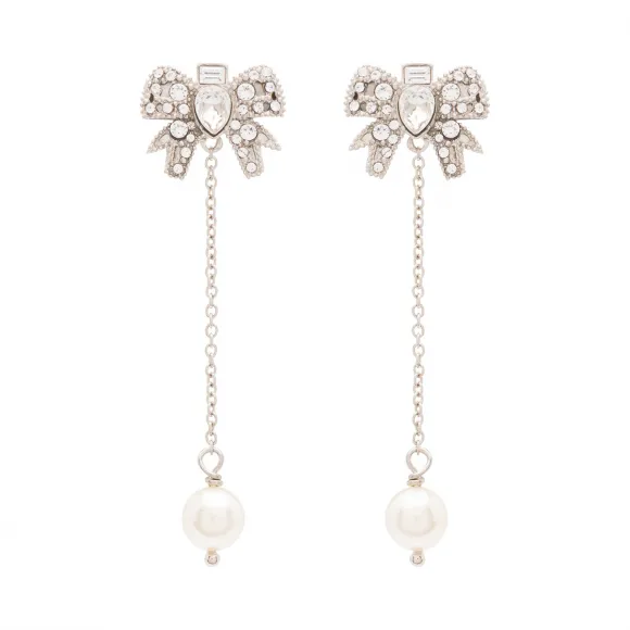 缪缪/Miu Miu Micro Bow Jewels 蝴蝶结装饰耳环 5JO560_2D4Z_F0QCD