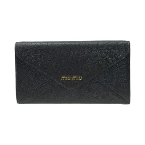 缪缪/Miu Miu  黑色 牛皮 钱包 5M1406-034-F0002