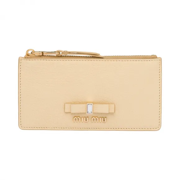 缪缪/Miu Miu Madras 皮革零钱包 5MB006_2D7A_F0061
