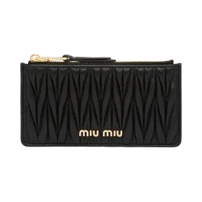 缪缪/Miu Miu Matelassé 皮革手拿包 5MB006_N88_F0002