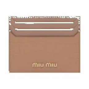 缪缪/Miu Miu 鳄鱼纹皮革名片夹 5MC002-2B8G-F0236