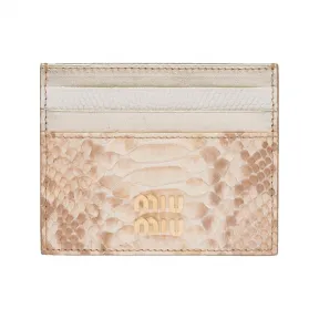 缪缪/Miu Miu Python 和 Tejus 卡夹 5MC002-2F7S-F0846