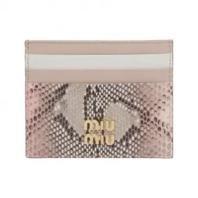 缪缪/Miu Miu Python 和 Tejus 卡夹 5MC002-2F7S-F0NZ2